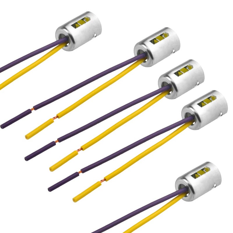 WMYCONGCONG 15 PCS 1156 Light Socket Connector Car Bulb Wire Lamp Socket Wiring Harness Connector Plug Pigtail Adapter for Truck Light LED, Random Wire Color - Image 4